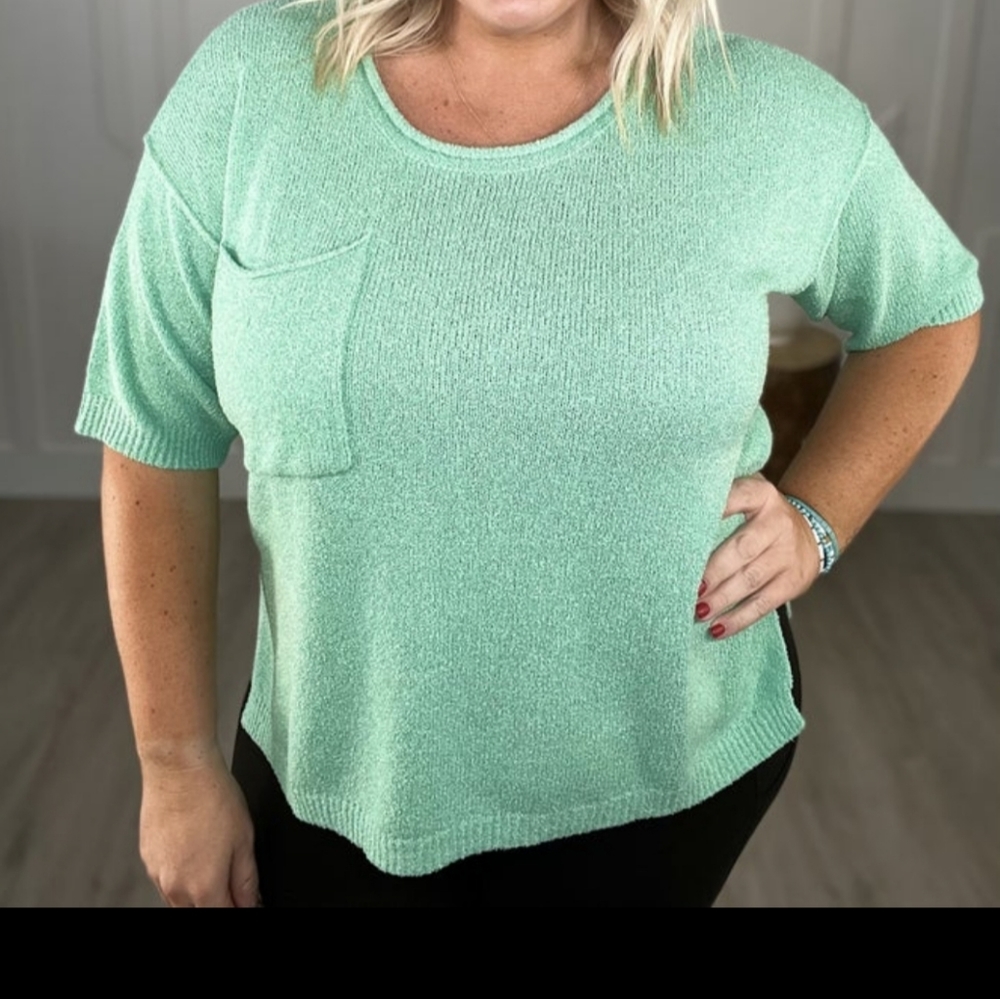 White Birch XL Short Sleeve Sweater Rarely Worn